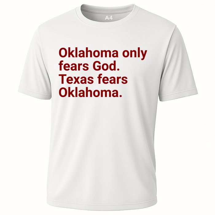 Oklahoma Only Fears God Texas Fears Oklahoma Cooling Performance Crew T-Shirt