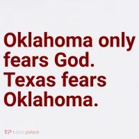 Oklahoma Only Fears God Texas Fears Oklahoma Sustainable Bucket Hat