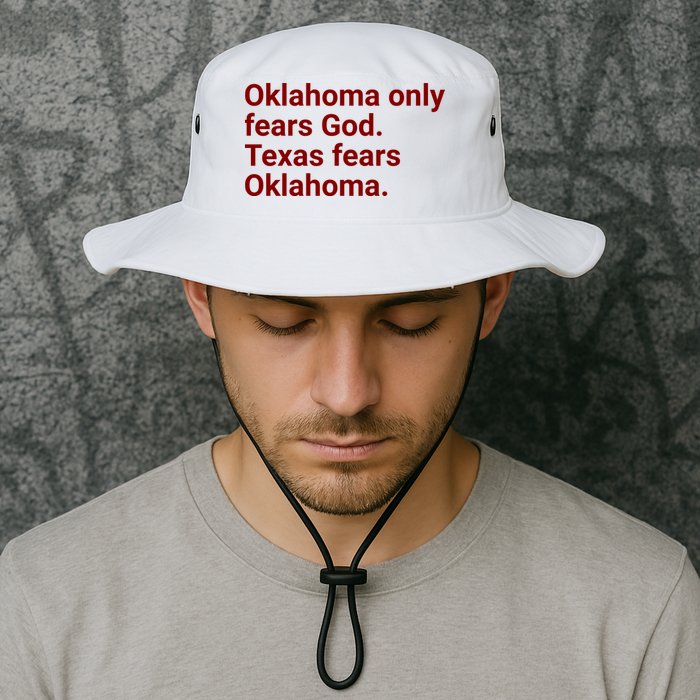 Oklahoma Only Fears God Texas Fears Oklahoma Bucket Hat