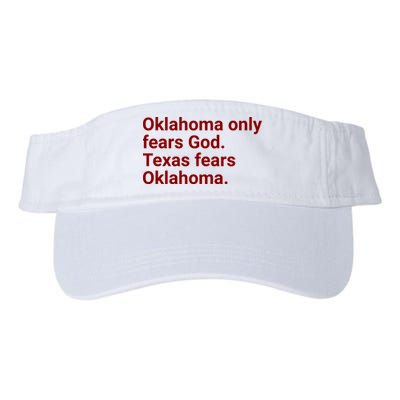 Oklahoma Only Fears God Texas Fears Oklahoma Visor