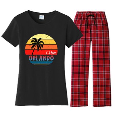 Orlando Orlando Florida Women's Flannel Pajama Set