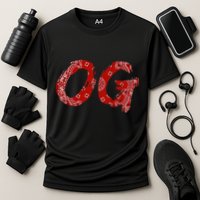 Og Original Gangster Compton Red Bandana Cooling Performance Crew T-Shirt