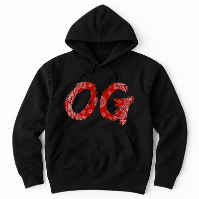 Og Original Gangster Compton Red Bandana Hoodie