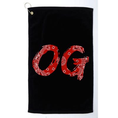Og Original Gangster Compton Red Bandana Golf Towel