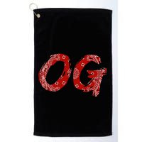 Og Original Gangster Compton Red Bandana Golf Towel