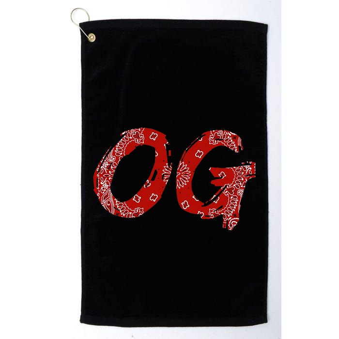 Og Original Gangster Compton Red Bandana Golf Towel