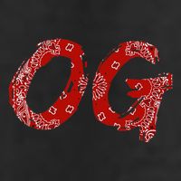 Og Original Gangster Compton Red Bandana Golf Towel