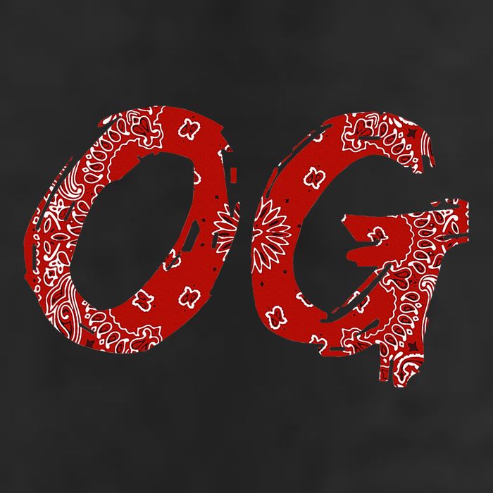 Og Original Gangster Compton Red Bandana Golf Towel