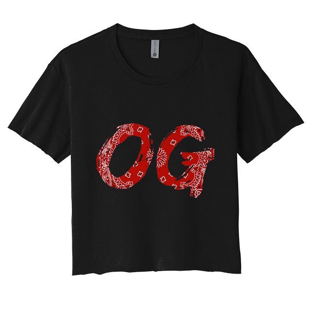 Og Original Gangster Compton Red Bandana Crop Top
