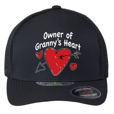 Owner Of Grannys Heart Cute Gift Flexfit Unipanel Trucker Cap