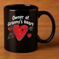 Owner Of Grannys Heart Cute Gift 11oz C Handle Ceramic Mug