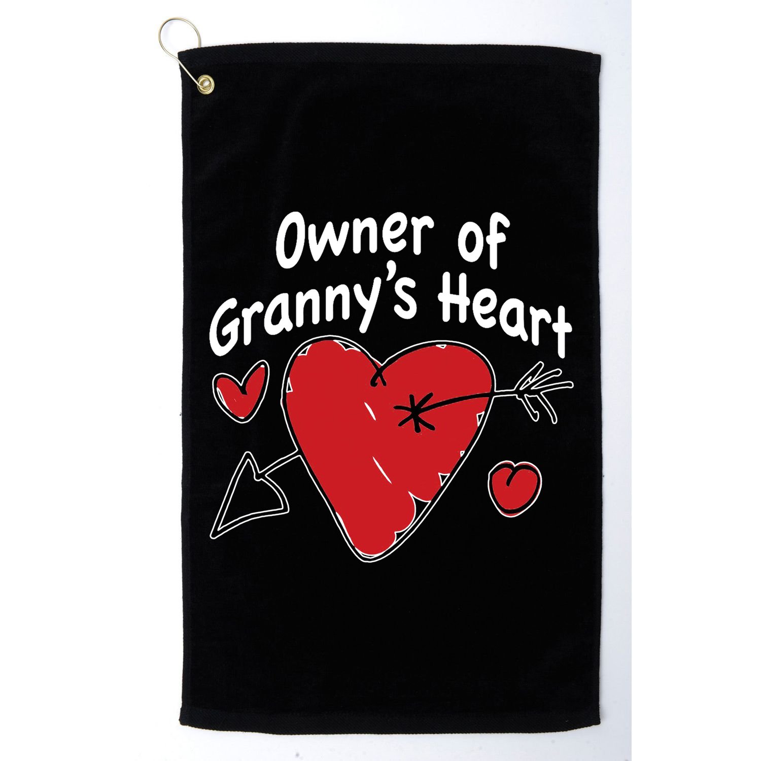 Owner Of Grannys Heart Cute Gift Golf Towel