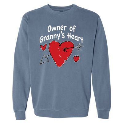 Owner Of Grannys Heart Cute Gift Garment-Dyed Sweatshirt