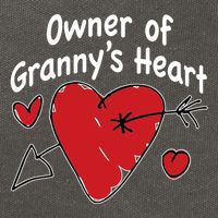 Owner Of Grannys Heart Cute Gift Cotton Canvas Backpack