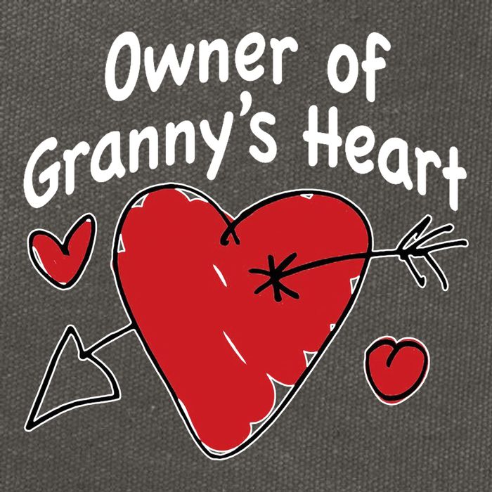 Owner Of Grannys Heart Cute Gift Cotton Canvas Backpack