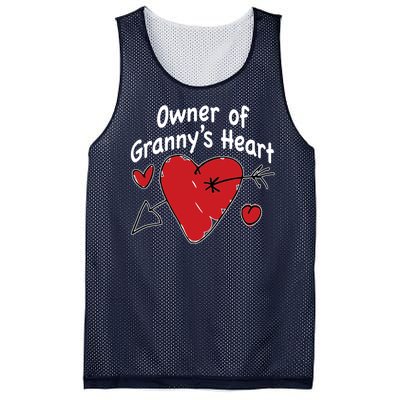 Owner Of Grannys Heart Cute Gift Mesh Reversible Basketball Jersey Tank