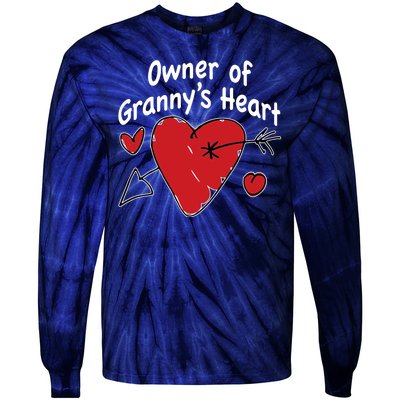 Owner Of Grannys Heart Cute Gift Tie-Dye Long Sleeve Shirt