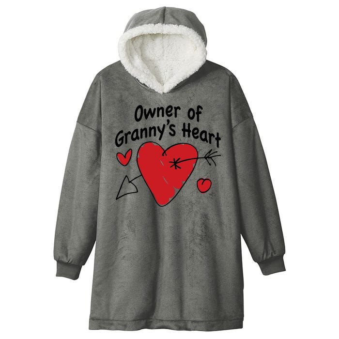 Owner Of Grannys Heart Cute Gift Hooded Wearable Blanket