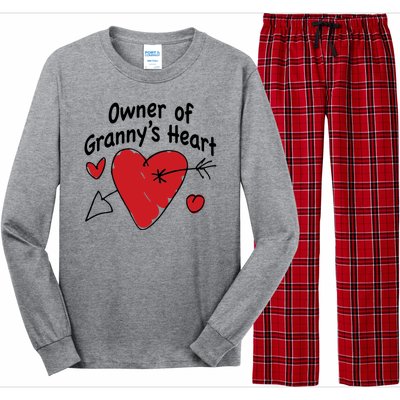 Owner Of Grannys Heart Cute Gift Long Sleeve Pajama Set