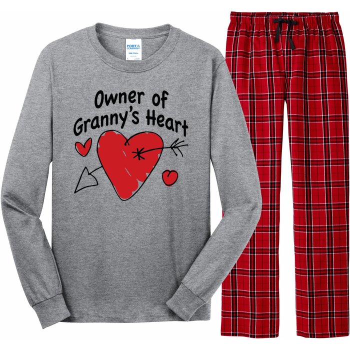 Owner Of Grannys Heart Cute Gift Long Sleeve Pajama Set