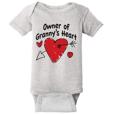 Owner Of Grannys Heart Cute Gift Baby Bodysuit