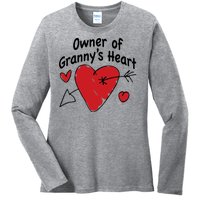 Owner Of Grannys Heart Cute Gift Ladies Long Sleeve Shirt