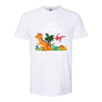 Omasaurus Oma Grandma Saurus Dinosaur Matching Cool Gift Softstyle® CVC T-Shirt