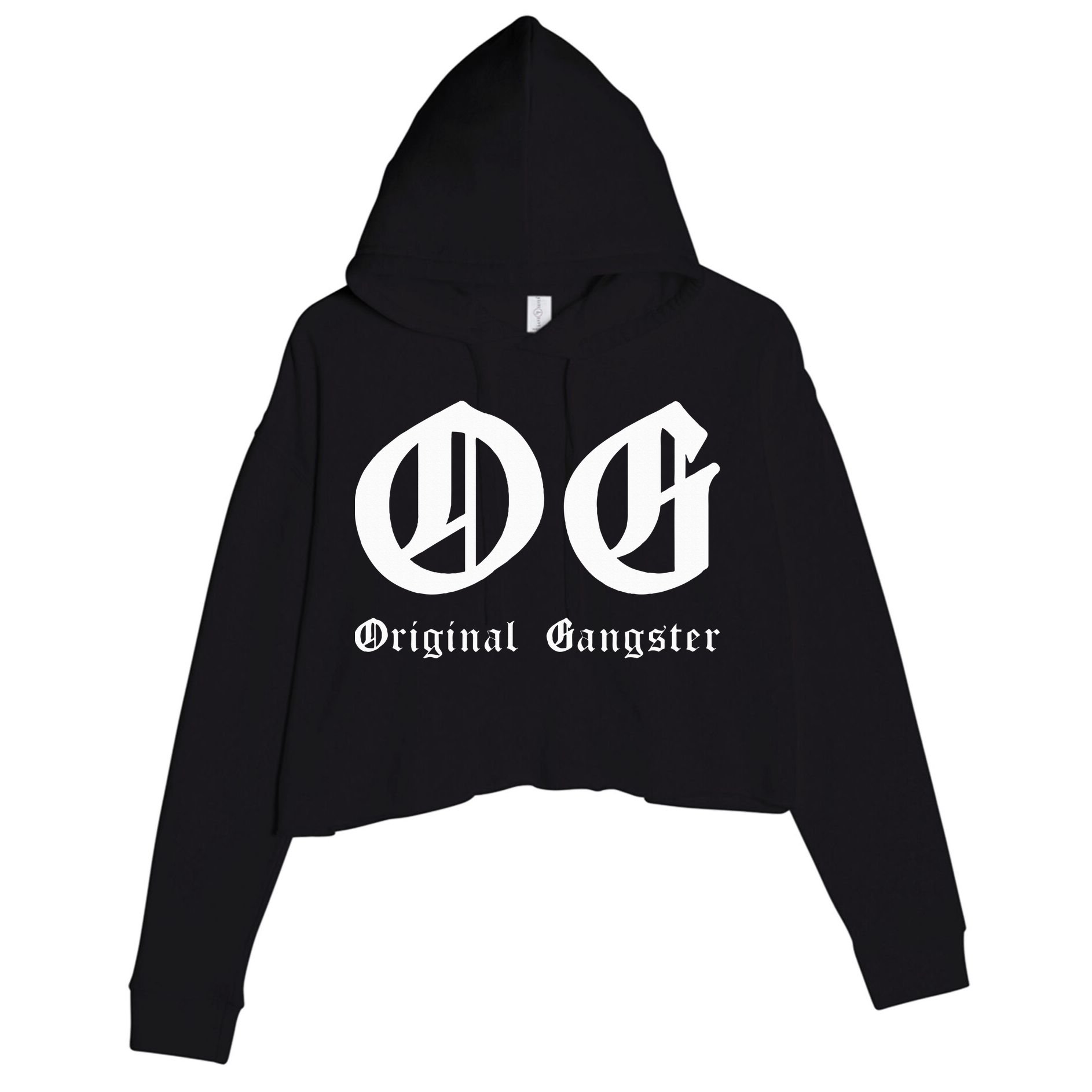 Og Original Gangster Crop Fleece Hoodie