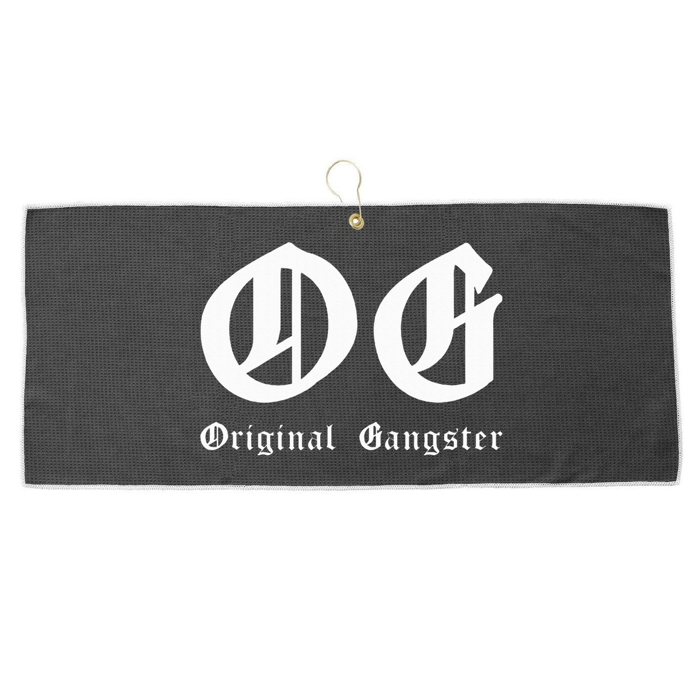 Og Original Gangster Large Microfiber Waffle Golf Towel