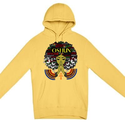 Orisha Oshun Gift Goddess Of Divinity Femininity And Love Cute Gift Premium Pullover Hoodie