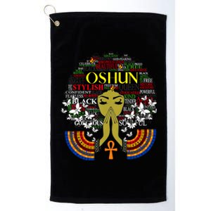 Orisha Oshun Gift Goddess Of Divinity Femininity And Love Cute Gift Platinum Collection Golf Towel