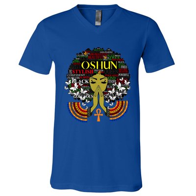 Orisha Oshun Gift Goddess Of Divinity Femininity And Love Cute Gift V-Neck T-Shirt