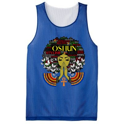 Orisha Oshun Gift Goddess Of Divinity Femininity And Love Cute Gift Mesh Reversible Basketball Jersey Tank