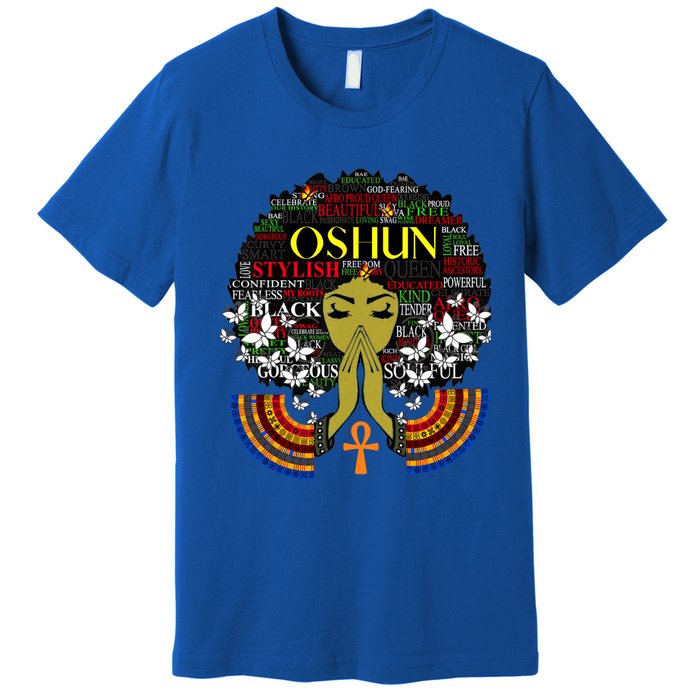 Orisha Oshun Gift Goddess Of Divinity Femininity And Love Cute Gift Premium T-Shirt