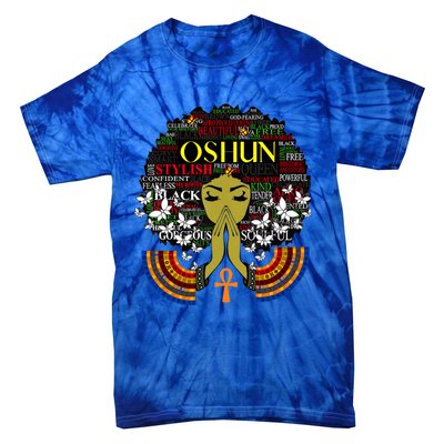 Orisha Oshun Gift Goddess Of Divinity Femininity And Love Cute Gift Tie-Dye T-Shirt