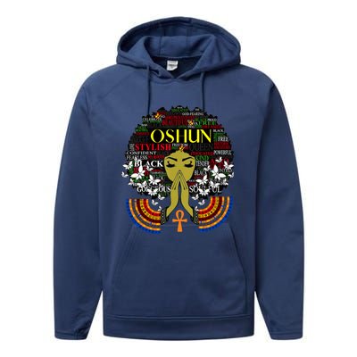 Orisha Oshun Gift Goddess Of Divinity Femininity And Love Cute Gift Performance Fleece Hoodie