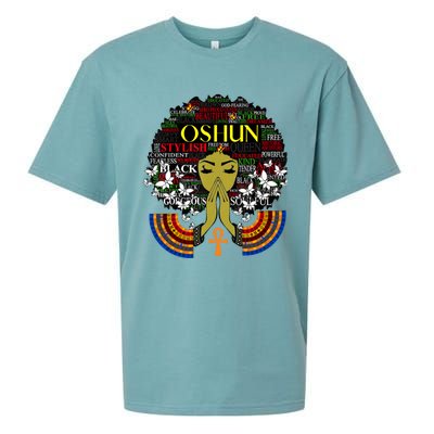 Orisha Oshun Gift Goddess Of Divinity Femininity And Love Cute Gift Sueded Cloud Jersey T-Shirt