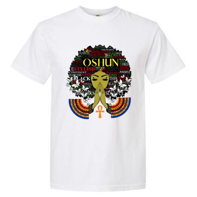 Orisha Oshun Gift Goddess Of Divinity Femininity And Love Cute Gift Garment-Dyed Heavyweight T-Shirt