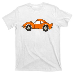 Orange Opel Gt Cartoon T-Shirt