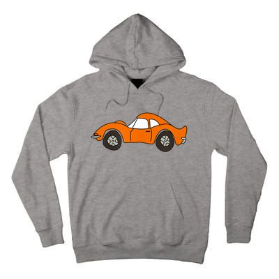 Orange Opel GT Cartoon Tall Hoodie