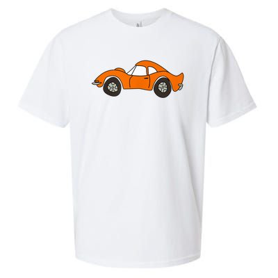 Orange Opel GT Cartoon Sueded Cloud Jersey T-Shirt