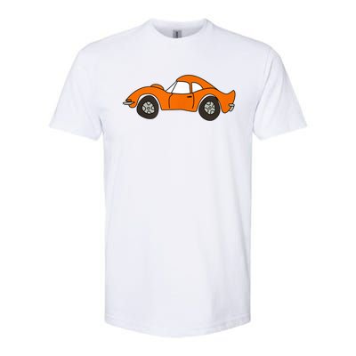 Orange Opel GT Cartoon Softstyle CVC T-Shirt