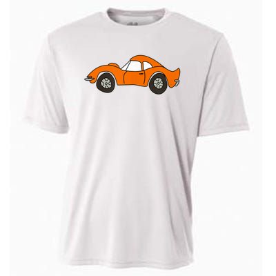 Orange Opel GT Cartoon Cooling Performance Crew T-Shirt