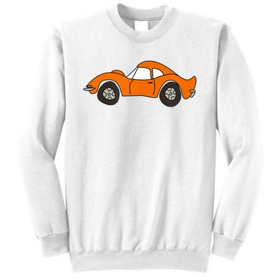 Orange Opel GT Cartoon Sweatshirt