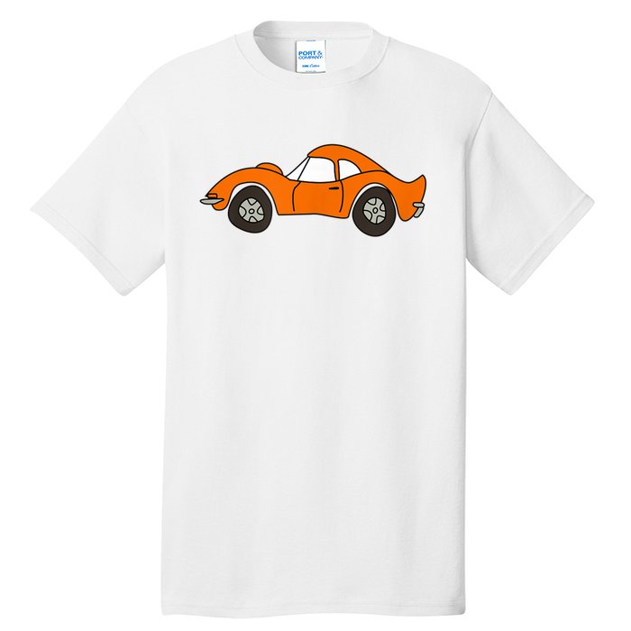 Orange Opel GT Cartoon Tall T-Shirt