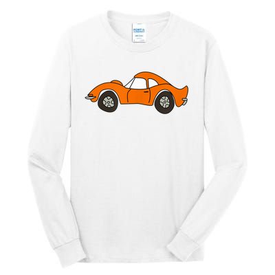 Orange Opel GT Cartoon Tall Long Sleeve T-Shirt