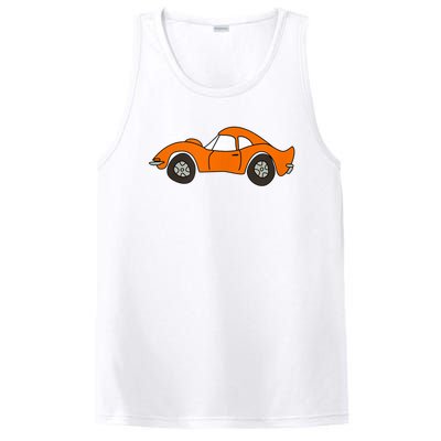 Orange Opel GT Cartoon PosiCharge Competitor Tank