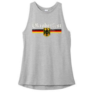 Oktoberfest Octoberfest German Drinking Festival Ladies PosiCharge Tri-Blend Wicking Tank