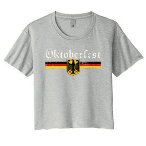 Oktoberfest Octoberfest German Drinking Festival Women's Crop Top Tee