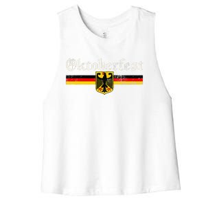 Oktoberfest Octoberfest German Drinking Festival Women's Racerback Cropped Tank